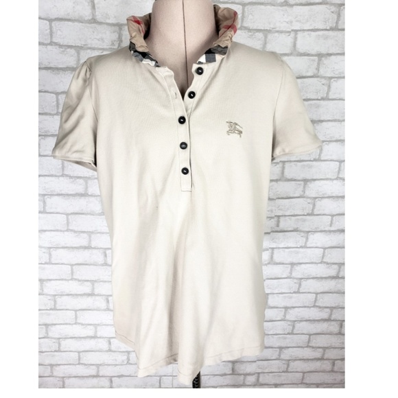 burberry polo collar